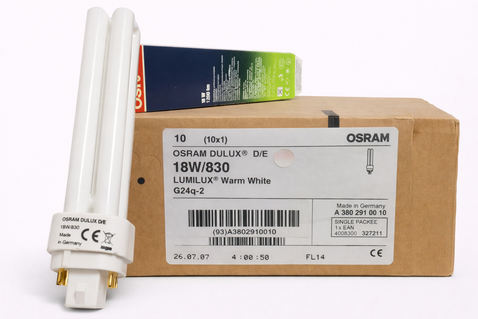 lotto-10x-osram-dulux-de-18w830-g24q-2-4-pin-1200lm